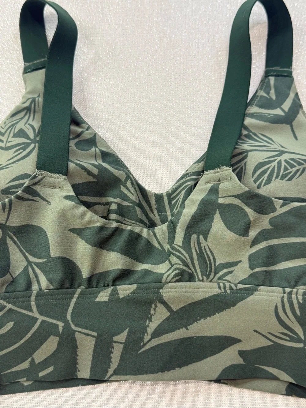 OFFLINE by Arie Real Me Ballet Back Tropical Print Sports Bra Size XS